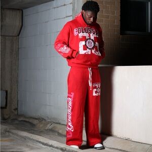 RED COLOSSAL SWEATSUIT